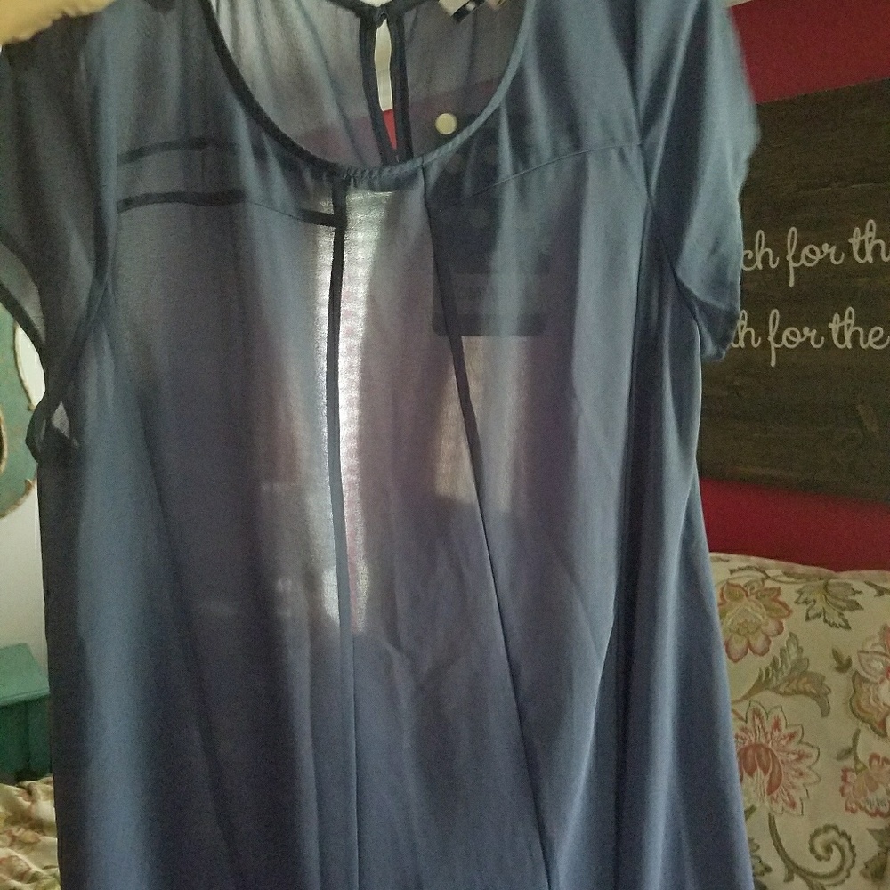 Navy Gray blouse
